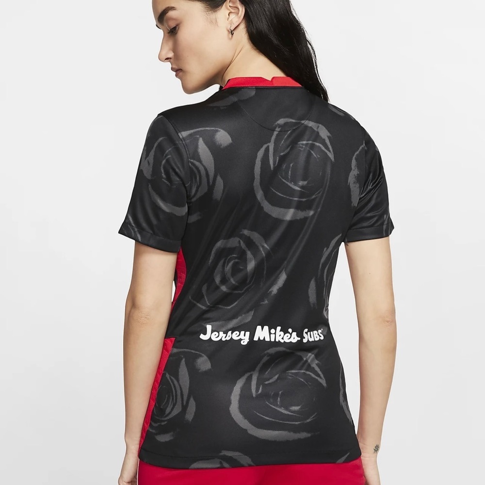NWT NIKE FITTED PORTLAND THORNS WOMENS SOCCER LEAGUE JERSEY - Picture 2 of 8